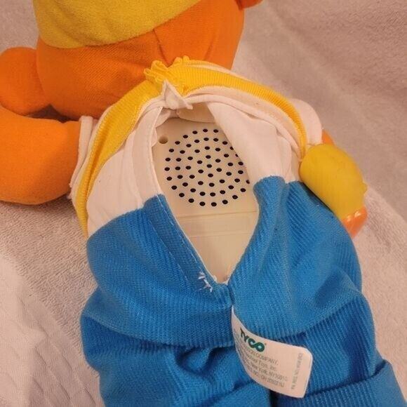 Sesame Street Ernie I Love Duckie Lights Music Stuffed Plush 1997 Tyco Vintage - Picture 10 of 12